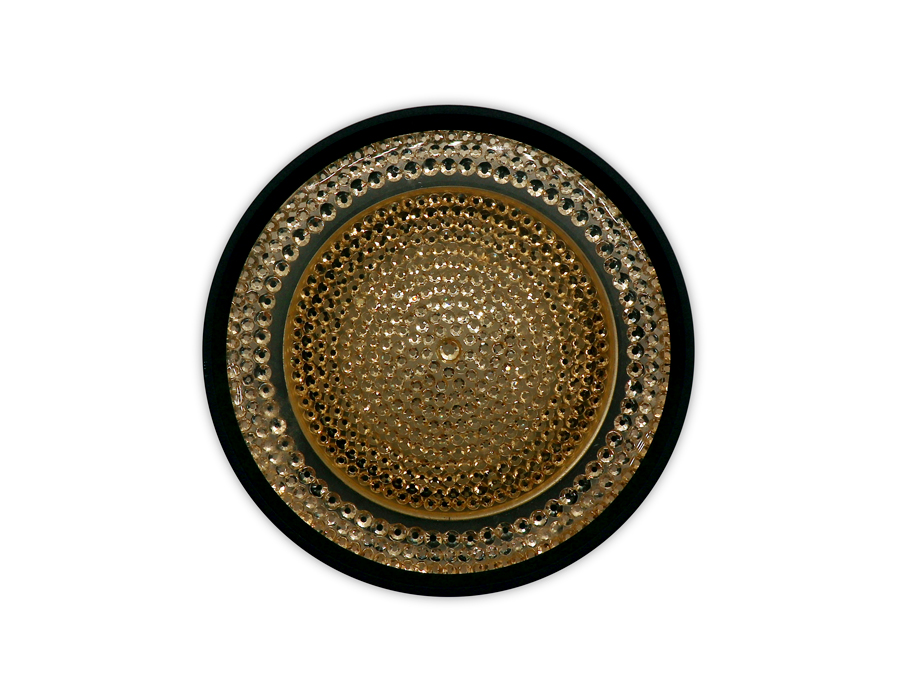 Встраиваемый точечный светильник MR16 в стиле техно TN348 SBK/TI черный песок/янтарь GU5.3 D85*45