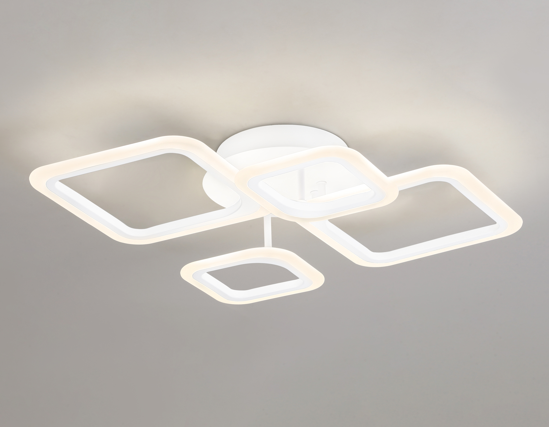 Потолочный светодиодный светильник с пультом FA4382/4 WH белый 4200K/3000K+6400K/6400K+3000K 59W 660*490*120 (ПДУ ИК)