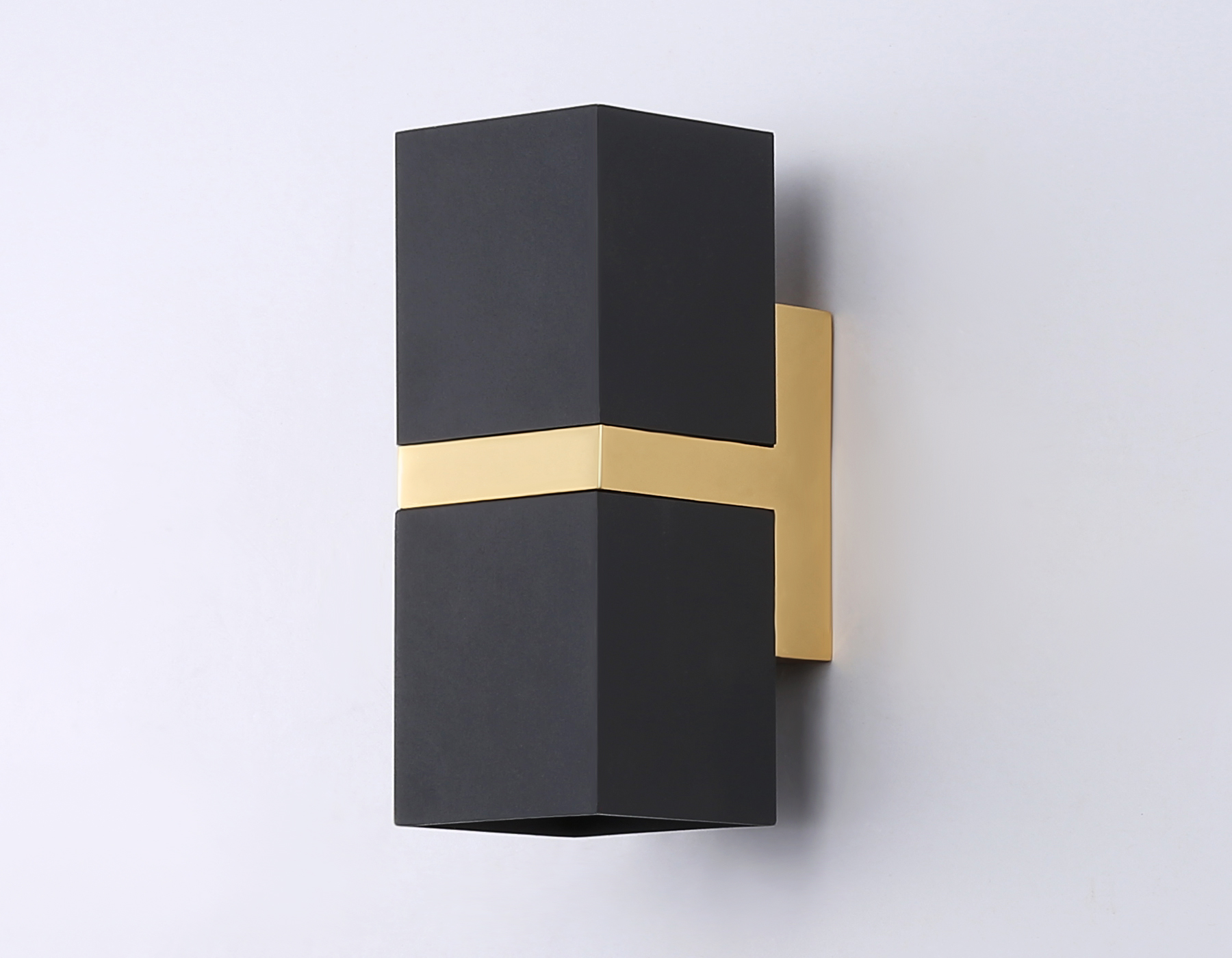 Настенный светильник FW246/2 BK/GD черный/золото GU10*2 max 12W 155*61*80