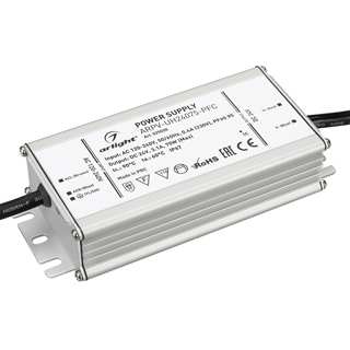 Блок питания ARPV-UH24075-PFC (24V, 3.1A, 75W) (Arlight, IP67 Металл, 7 лет) 025028