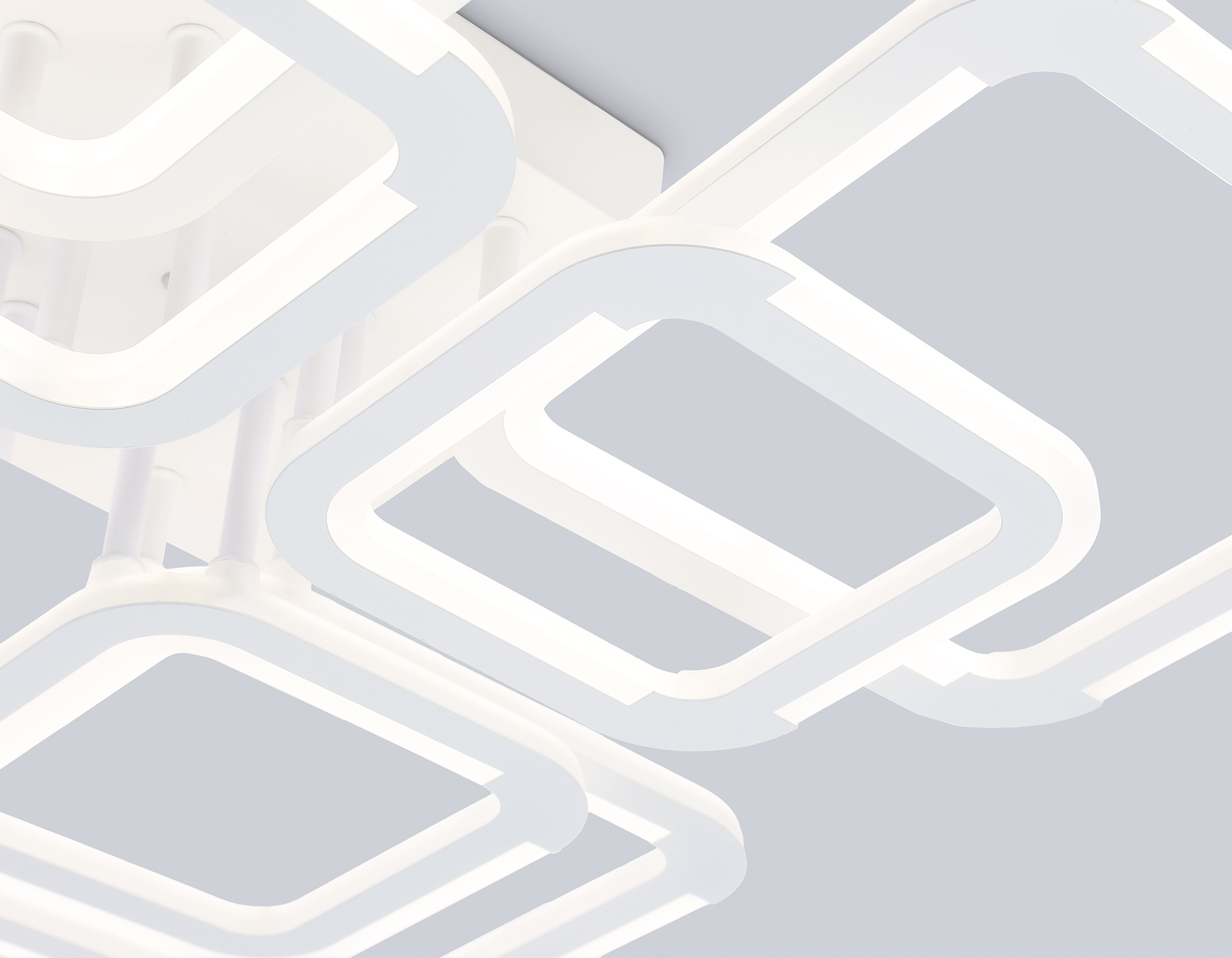 Светильник светодиодный потолочный FA8950/4+4 WH белый 101W 3000-6000K 540*540*120 (ПДУ ИК)