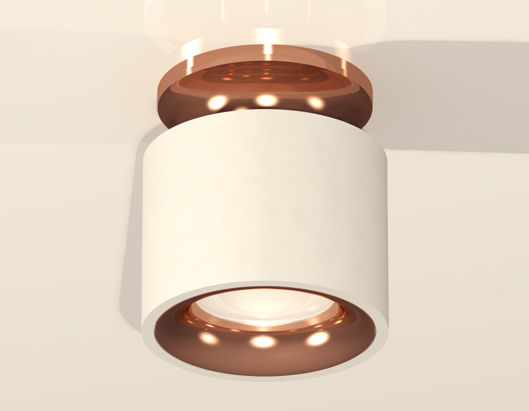 Комплект накладного светильника XS7510141 SWH/PPG белый песок/золото розовое полированное MR16 GU5.3 (N7930, C7510, N7015)