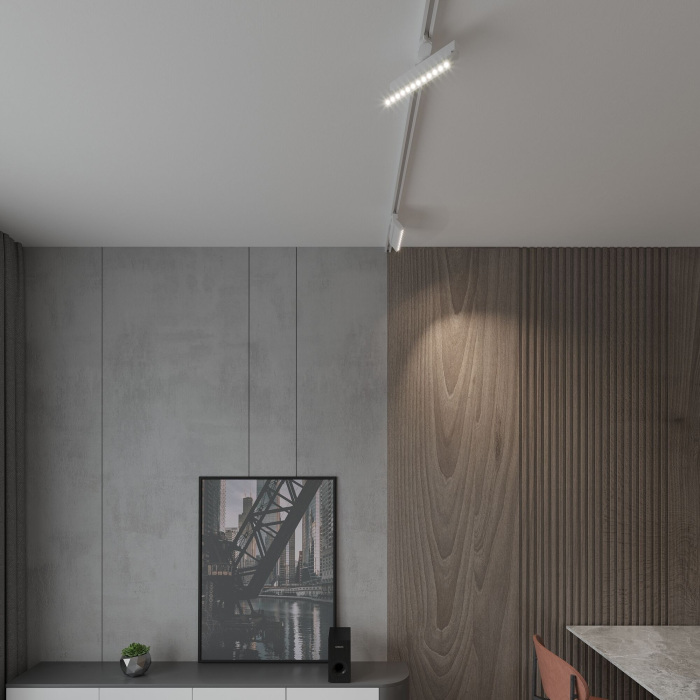 Трековый светильник однофазный Garda Белый 20W 4200K 8501801 (a057443)