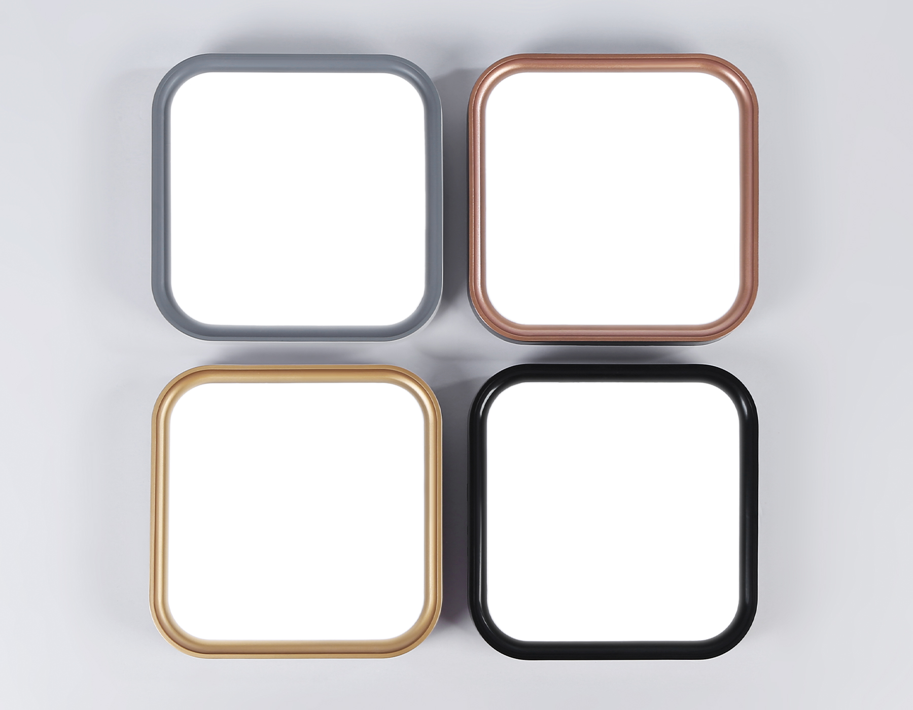 Потолочный светодиодный светильник FZ1250 WH/GR белый/серый 18W 5000K 250*250*60 (Без ПДУ)