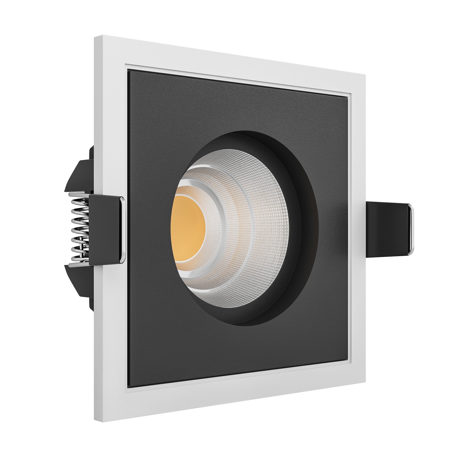 Встраиваемый светодиодный светильник Ledron BRUTAL SQ1 White-Black TRIAC (10146)