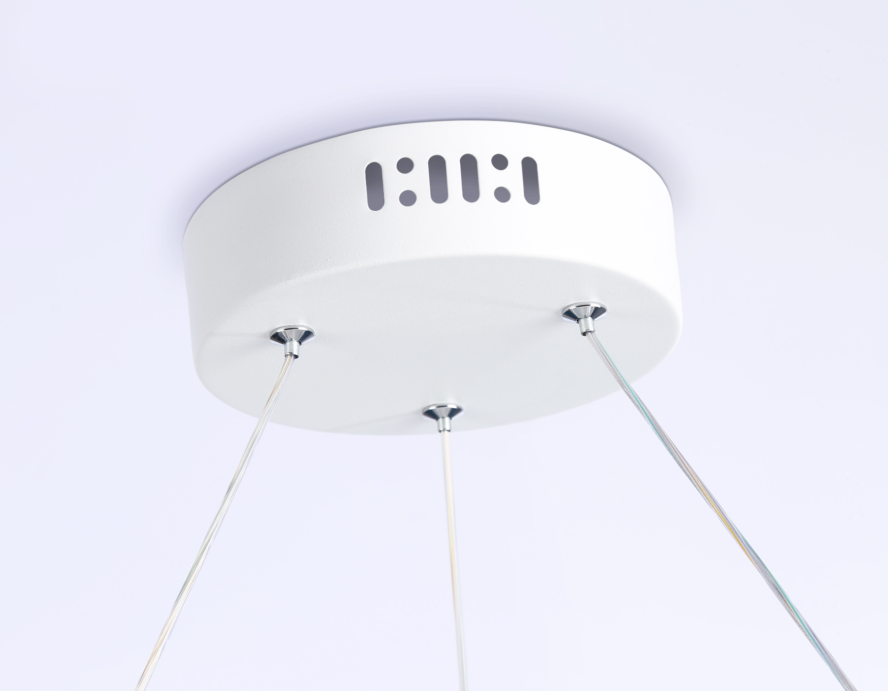 Подвесной светодиодный светильник с пультом FL51772/2+6 WH белый 3000K/4200K/6400K 58W D600/380*1200 (ПДУ ИК)