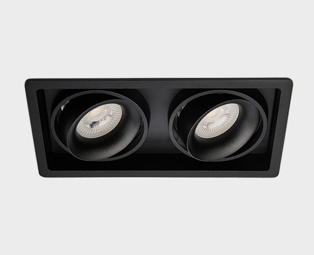 DE-312 black светильник встраиваемый