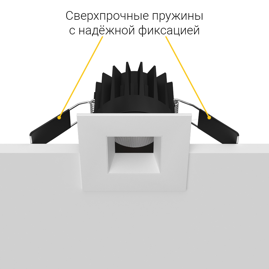 Встраиваемый светодиодный светильник Ledron FAST TOP SQ MINI White (2269)