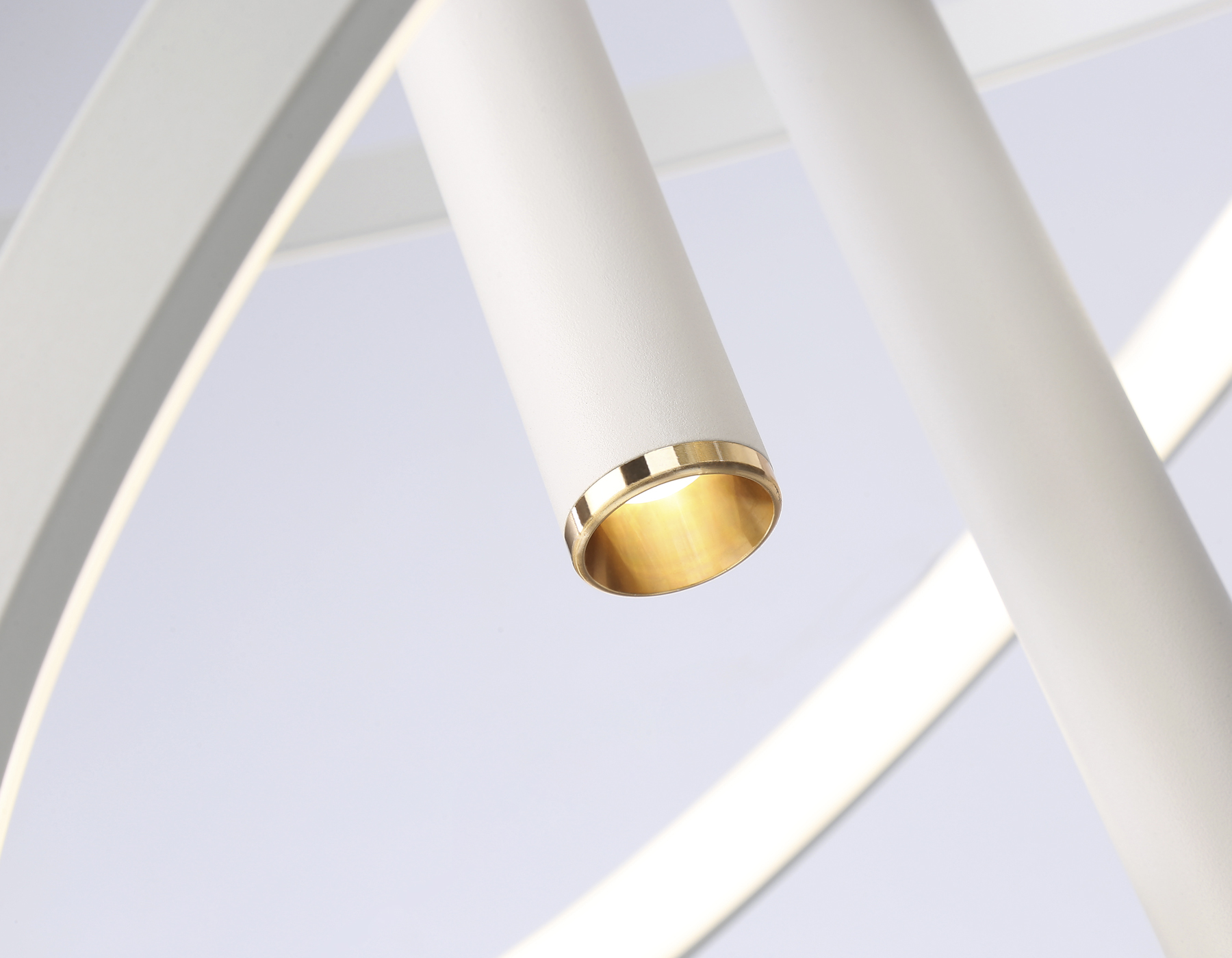 Подвесной управляемый светодиодный светильник FL5371/2+3 WH белый 93W 3000K/4200K/6400K+4200K D600/400*1200 (ПДУ ИК)