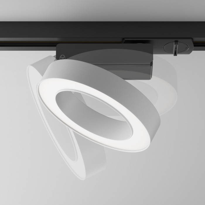 Трековый светильник Rim Unity 4000K 12Вт 110 LED однофазный Maytoni Technical TR044-1-12W4K-W (tr044-1-12w4k-w)