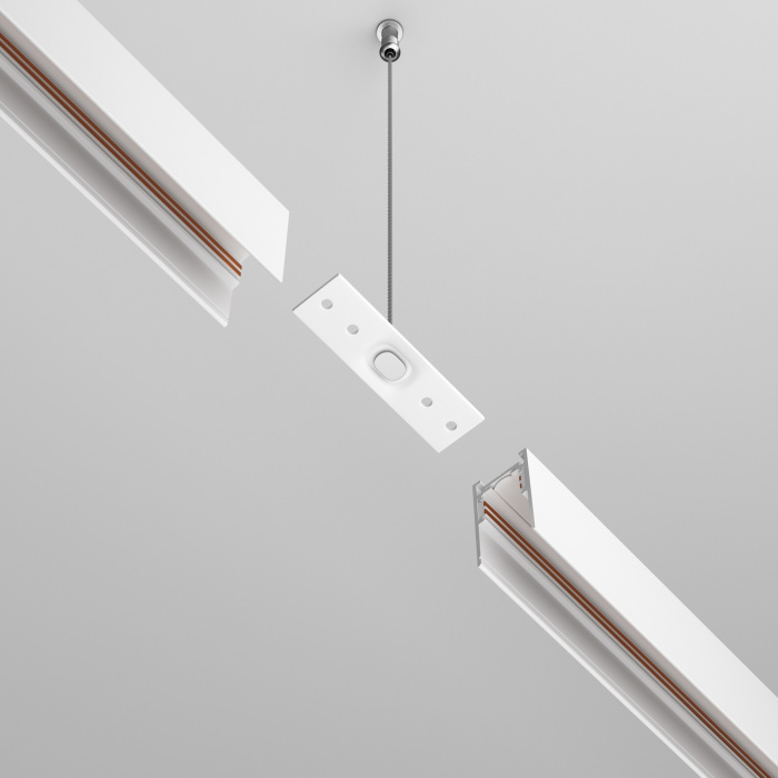 Коннектор прямой Exility накладной белый магнитный Maytoni Technical TRA034C-21W