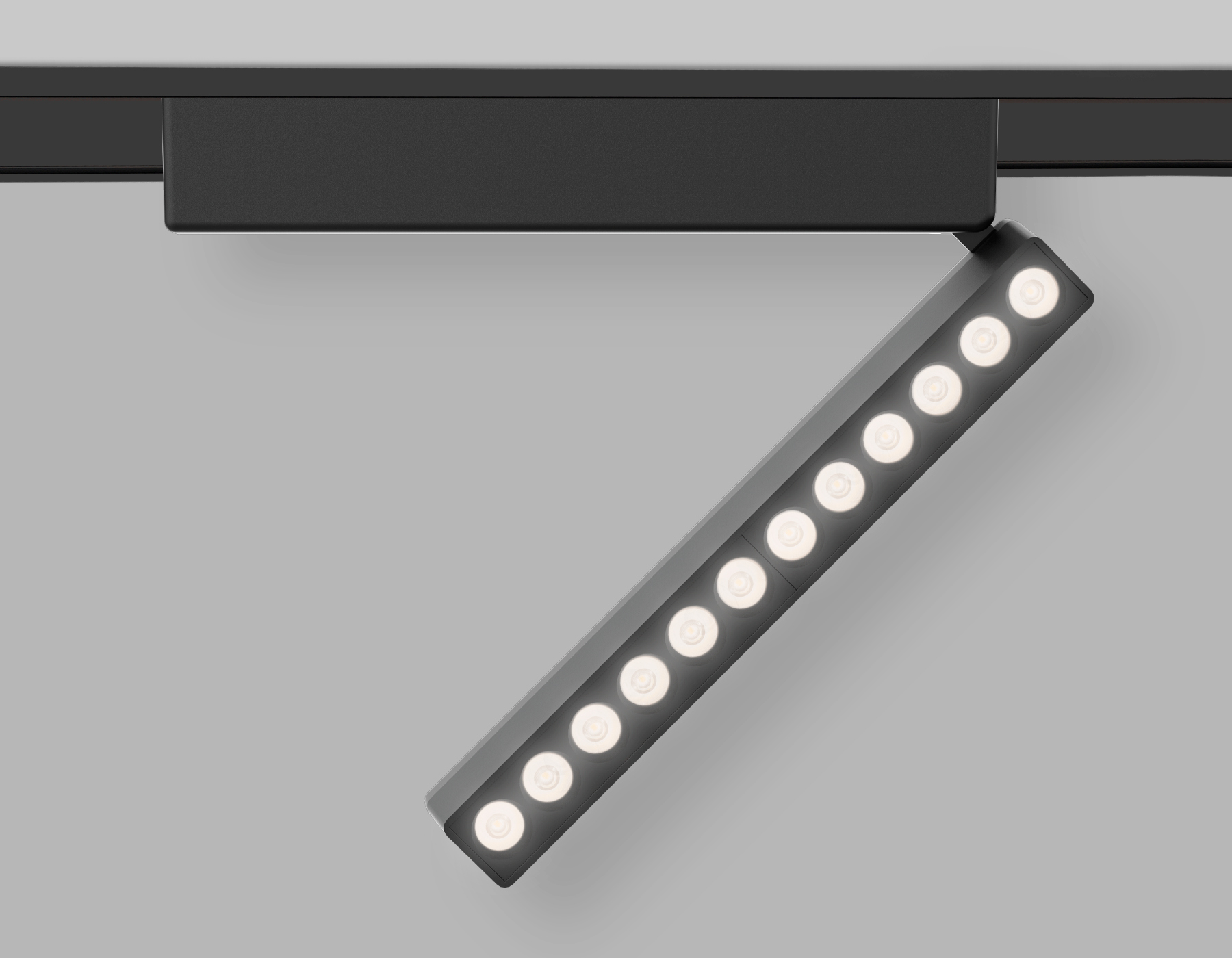 Светильник светодиодный трековый для шинопровода Magnetic Ultra Slim GV1474 BK черный IP20 12W 4200K 48V 24° 230*26*80