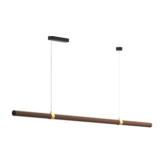 Деревянный подвесной накладной светодиодный светильник Ledron MOON 1500 (11334)