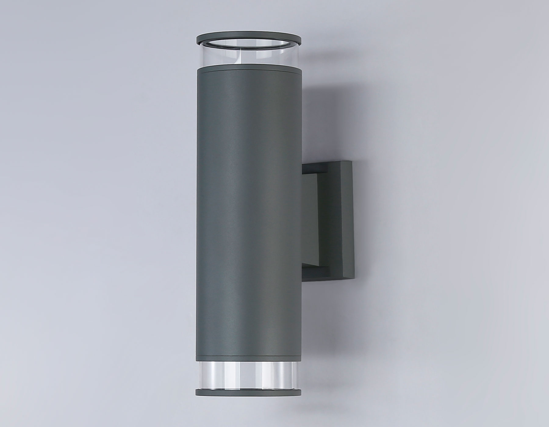 Уличный настенный архитектурный светильник ST3820/2 GR/CL серый/прозрачный IP54 GU10/2 max 35W 310*90*160
