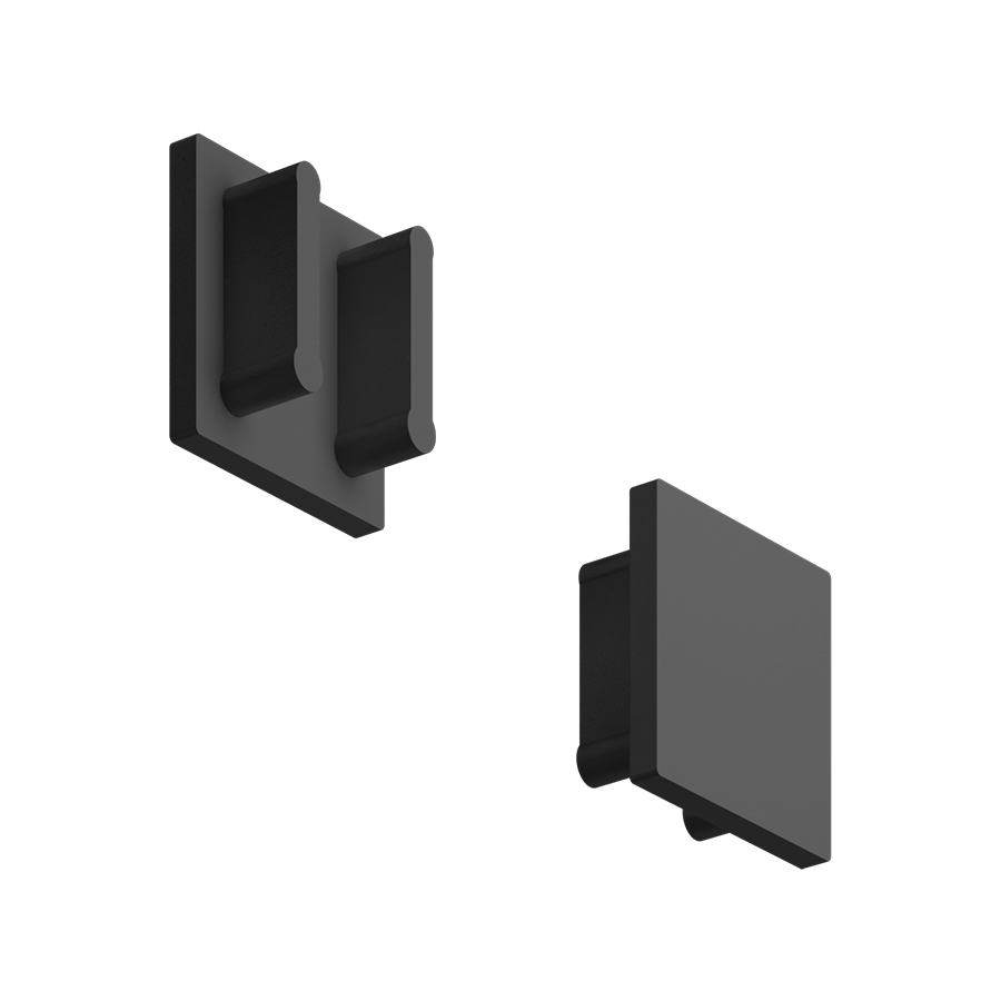 Заглушка для профиля АВД-7714 Black (9982)