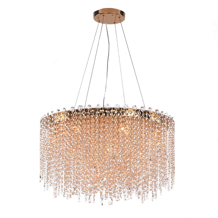 Подвесная люстра хрустальная 10918C gold new (10918_c_gold_new)