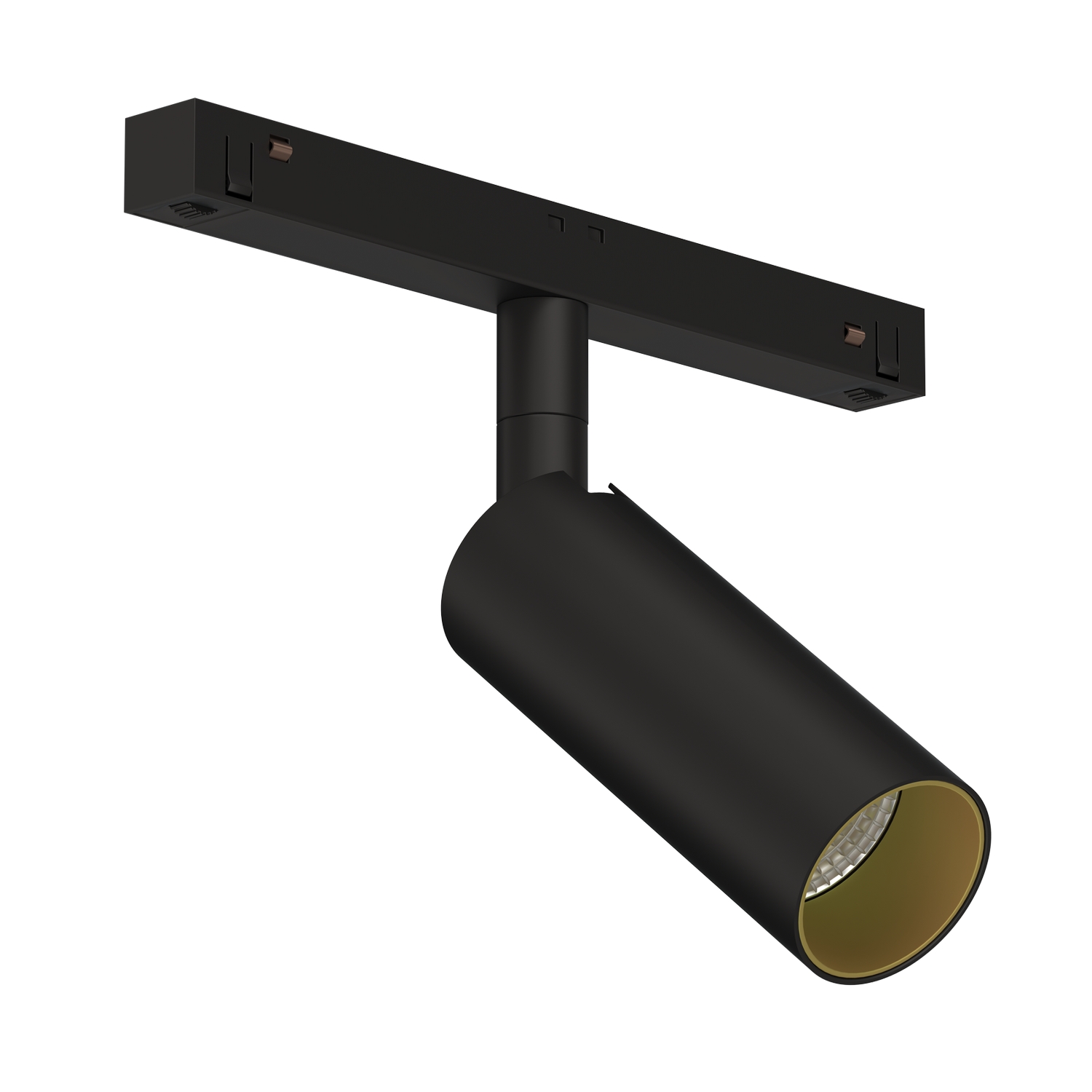 Светодиодный светильник для магнитной системы Ledron Sagi S40 0-10V Black-Gold 4000K (4021)
