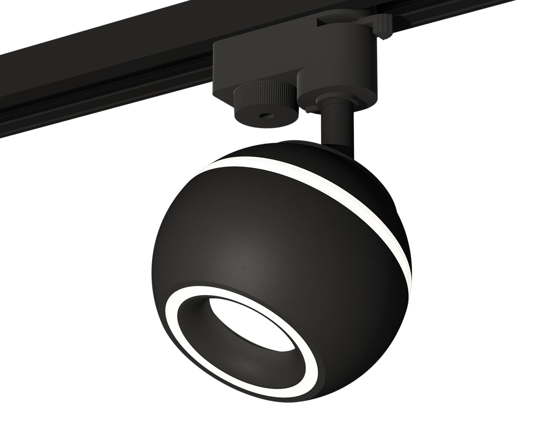 Комплект трекового однофазного светильника с подсветкой XT1102061 SBK черный песок MR16 GU5.3 LED 3W 4200K (A2521, C1102, N7111)