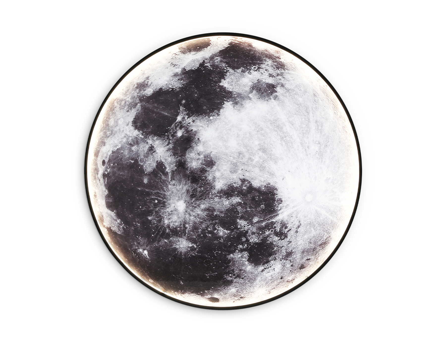 Настенно-потолочный светодиодный светильник FW11113 BK черный 31W LED 3000-6400K D500*38