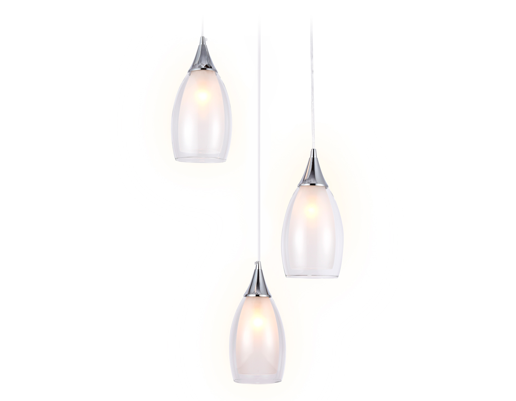 Подвесной светильник TR3548/3 CH/CL хром/прозрачный E14 max 40W 370*130*1000