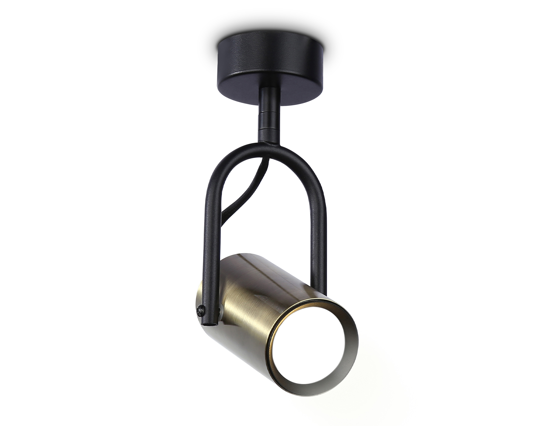 Накладной поворотный спот со сменной лампой GU10 TA13192 BK/SB черный/бронза GU10 max 12W D55*L100*H200