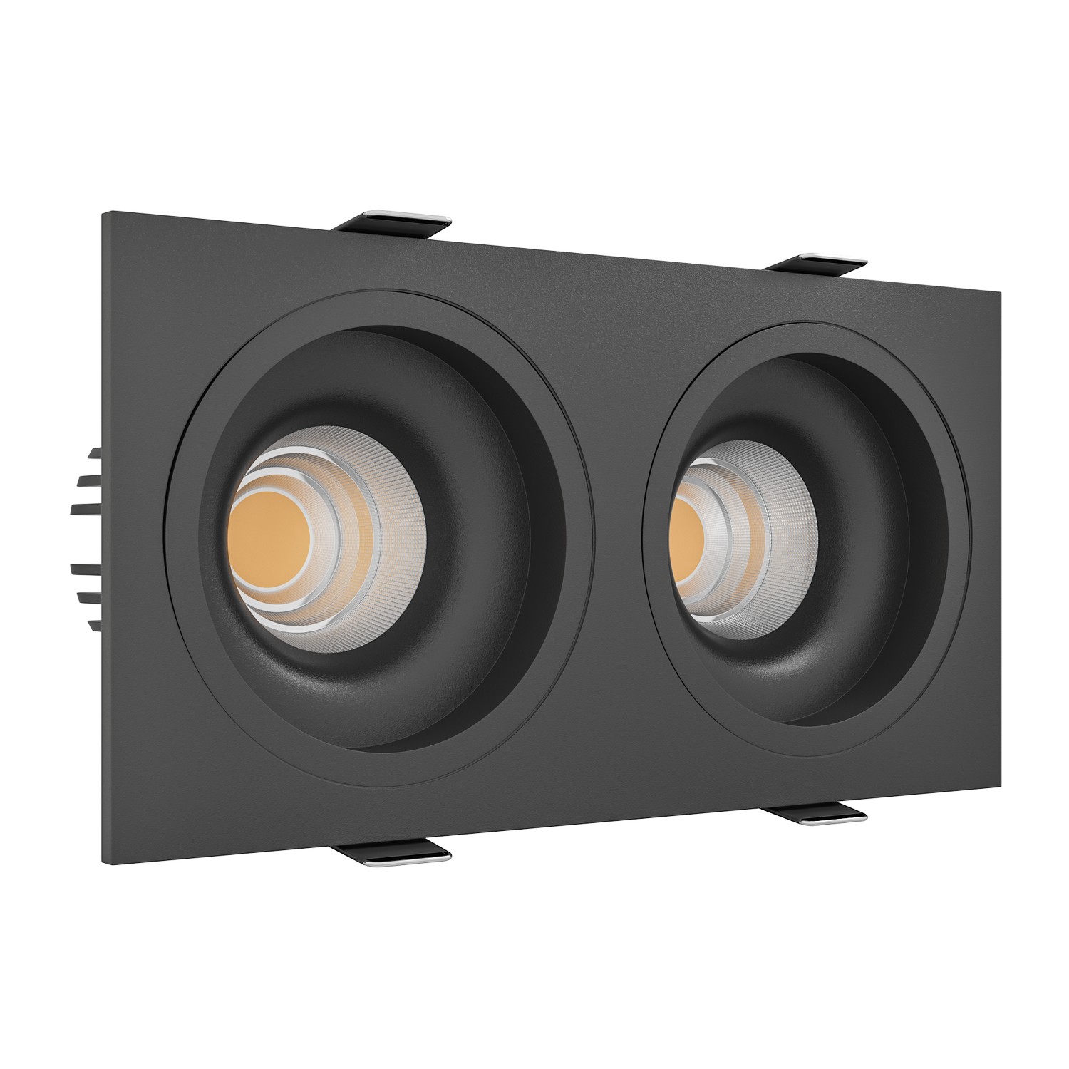 Встраиваемый светодиодный светильник LEVEL SQ2 Black 4000K (10663)