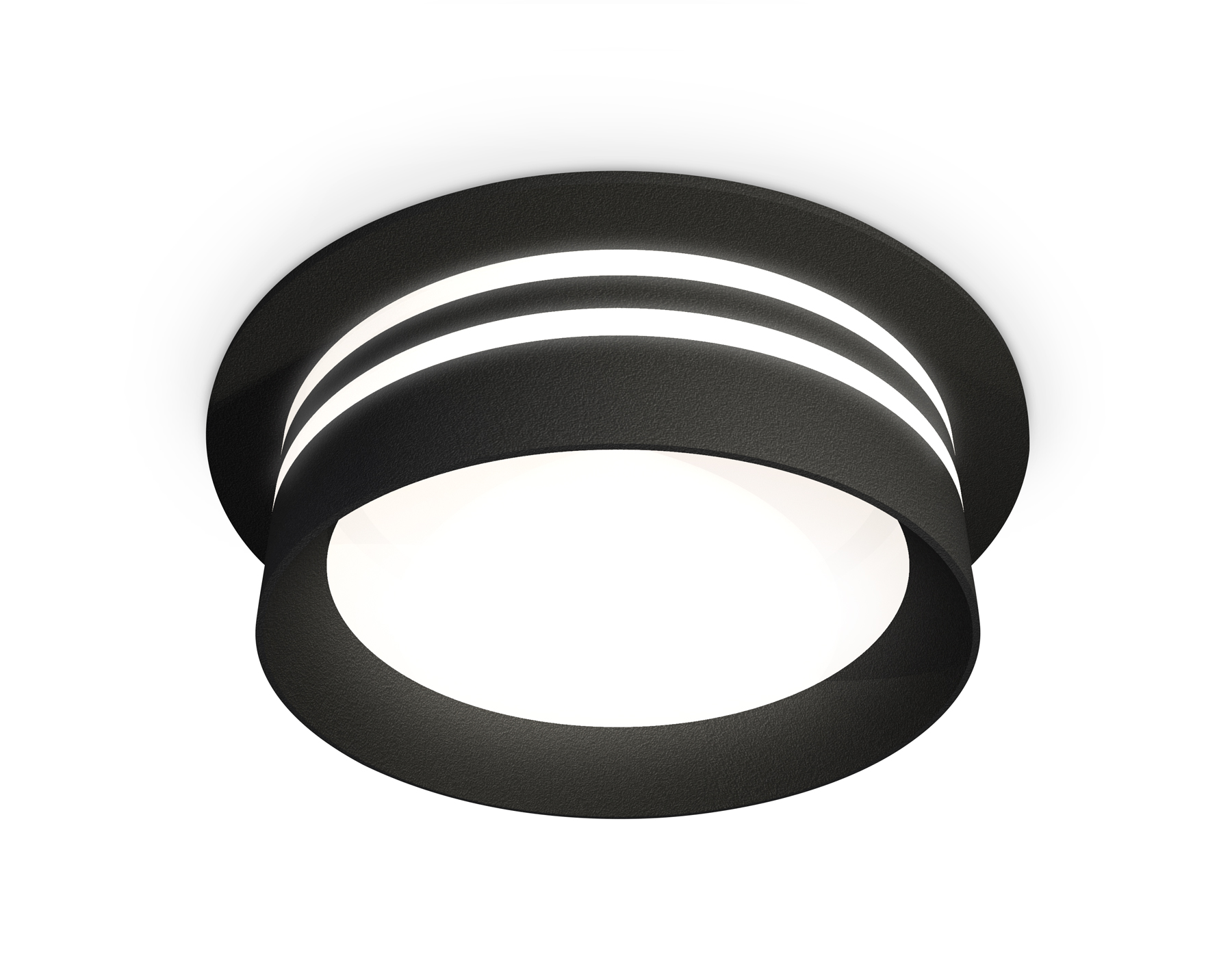 Комплект встраиваемого светильника XC8051021 SBK/FR черный песок/белый матовый GX53 (C8051, N8478)