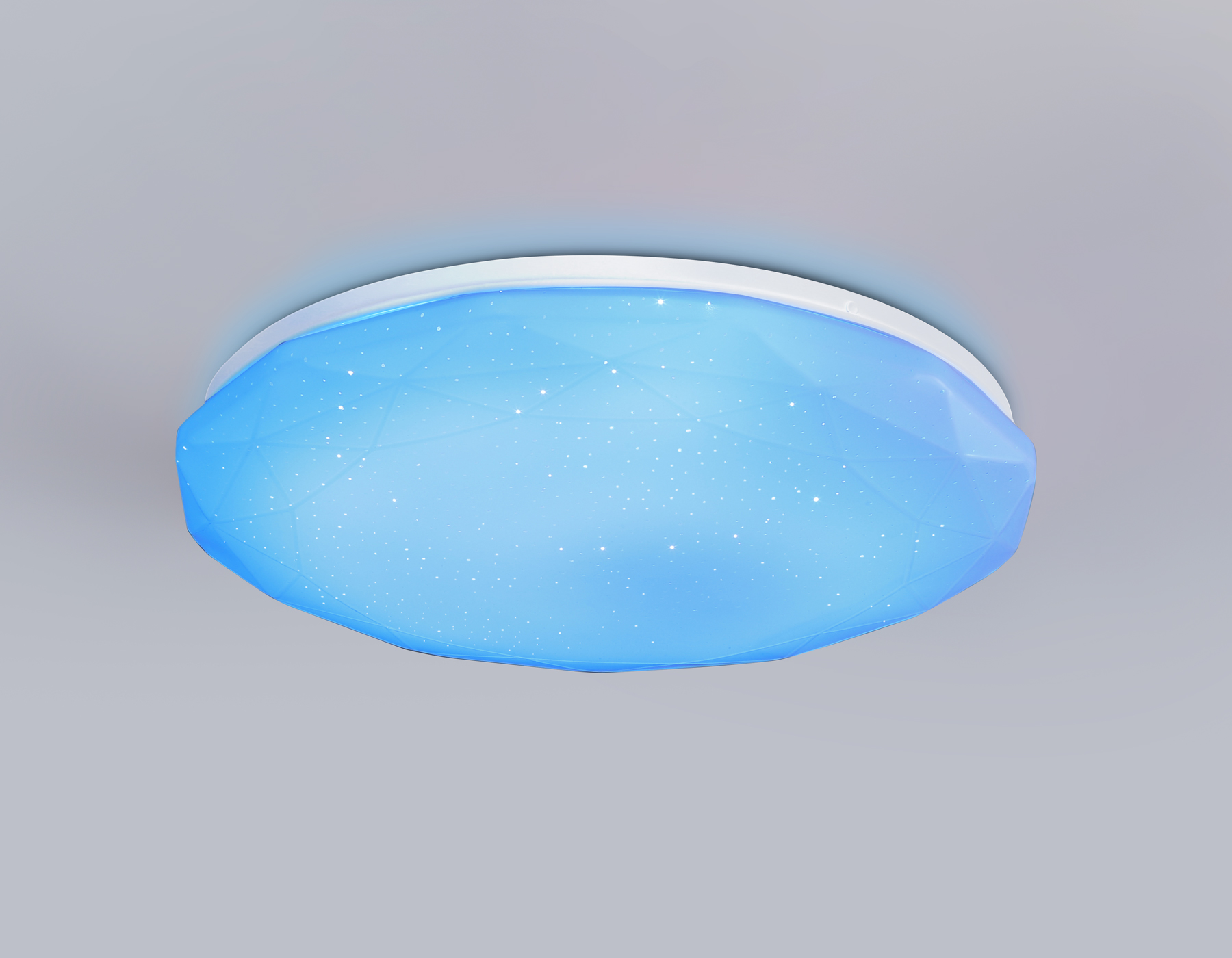 Светодиодный светильник RGB с пультом управления FZ417 WH белый IP20 46W 3000K-6500K+RGB D380*60 (ПДУ ИК)