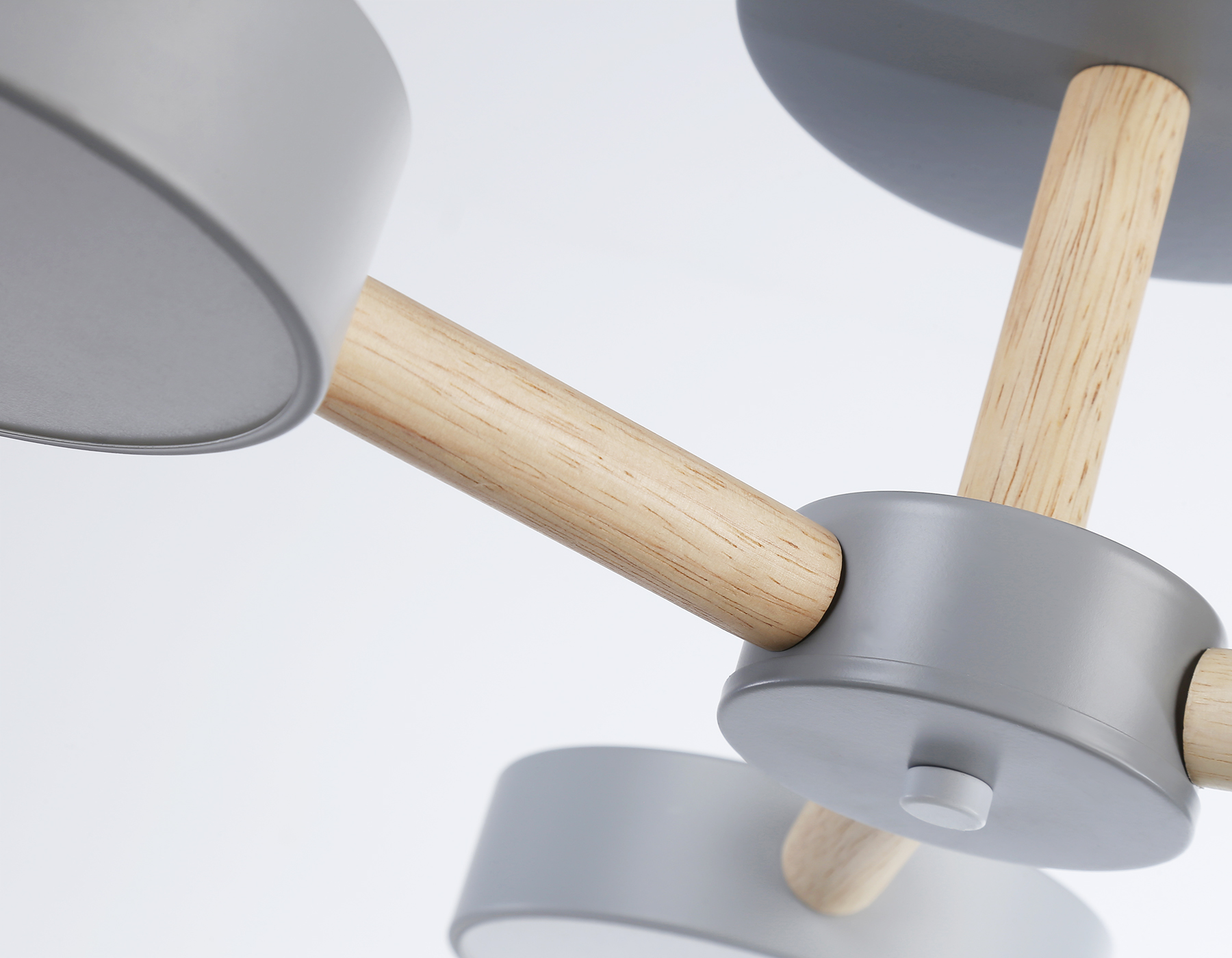 Подвесной светодиодный светильник с пультом FL4822/3 GR серый 3000K-6400K 40W D580*160 (ПДУ ИК)