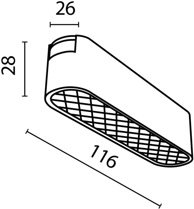 Трековый светильник Basis Grid Radity 3000K 6Вт 120 LED магнитный Maytoni Technical TR084-1-6W3K-B (tr084-1-6w3k-b)