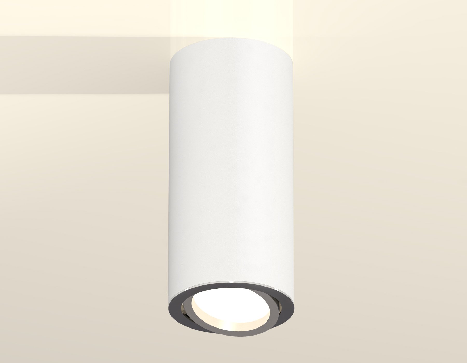 Комплект накладного поворотного светильника XS7442003 SWH/PSL белый песок/серебро полированное MR16 GU5.3 (C7442, N7003)