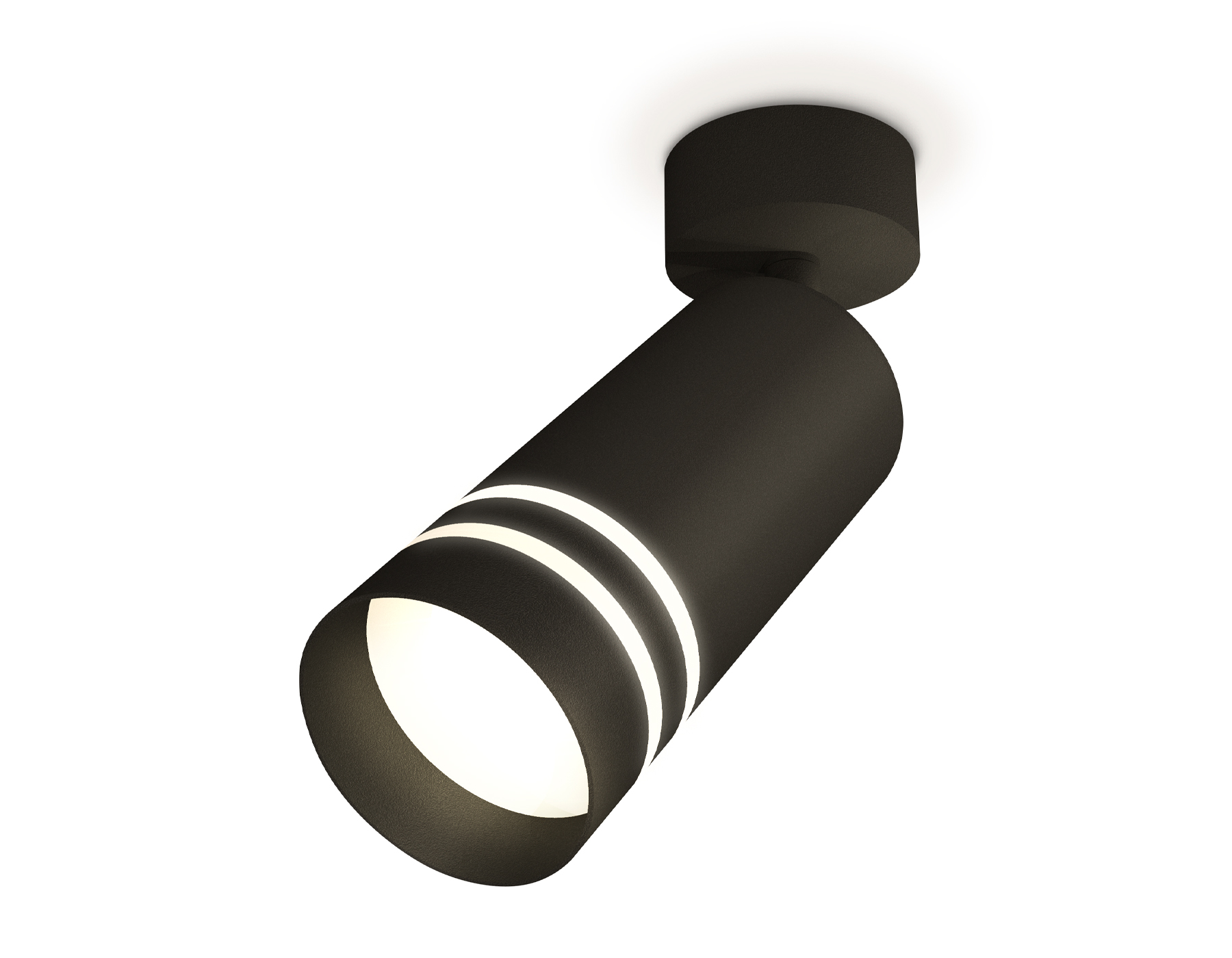 Комплект поворотного светильника с акрилом XM6323015 SBK/FR черный песок/белый матовый MR16 GU5.3 (A2210, C6323, N6236)