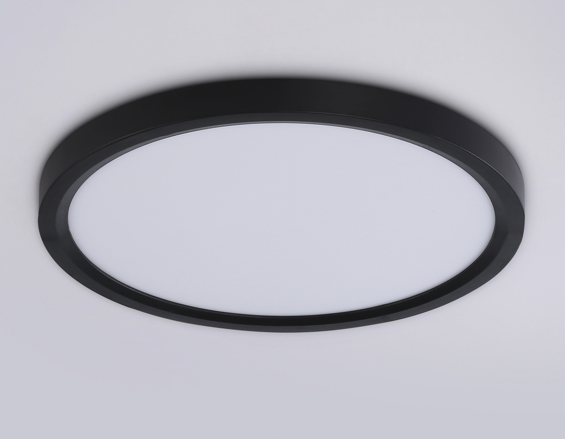 Светильник светодиодный ультратонкий 3000K-6500K с CCT-переключателем FZ1904 BK черный IP54 20W 3000K-6500K CCT-переключатель D300*25 (Без ПДУ)