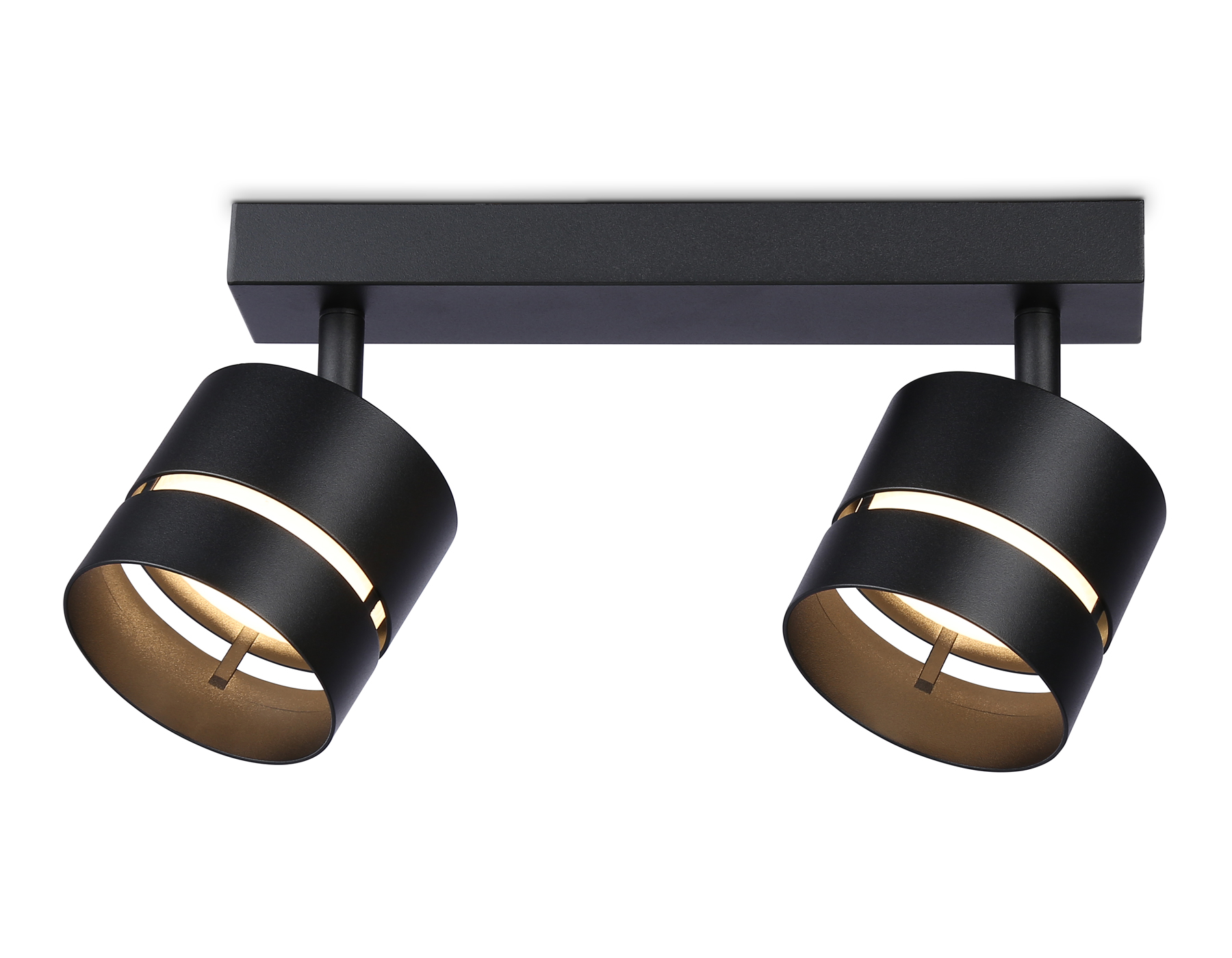 Светильник накладной поворотный со сменной лампой GU10 TN71060/2 BK черный GX53/2 max 12W 280*85*150