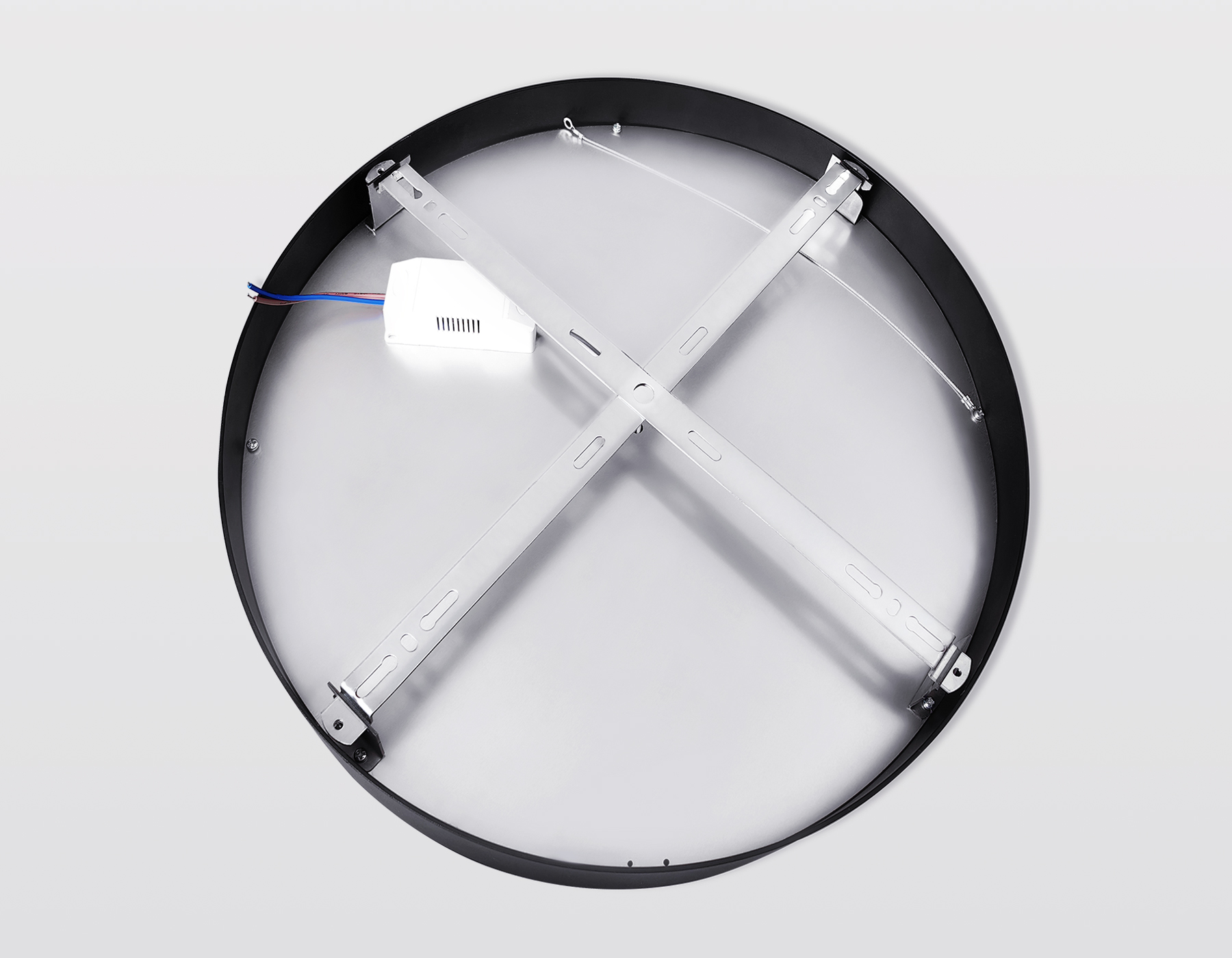 Потолочный светодиодный светильник FV5537 BK черный LED 90W 3000K D600*58 (Без ПДУ)