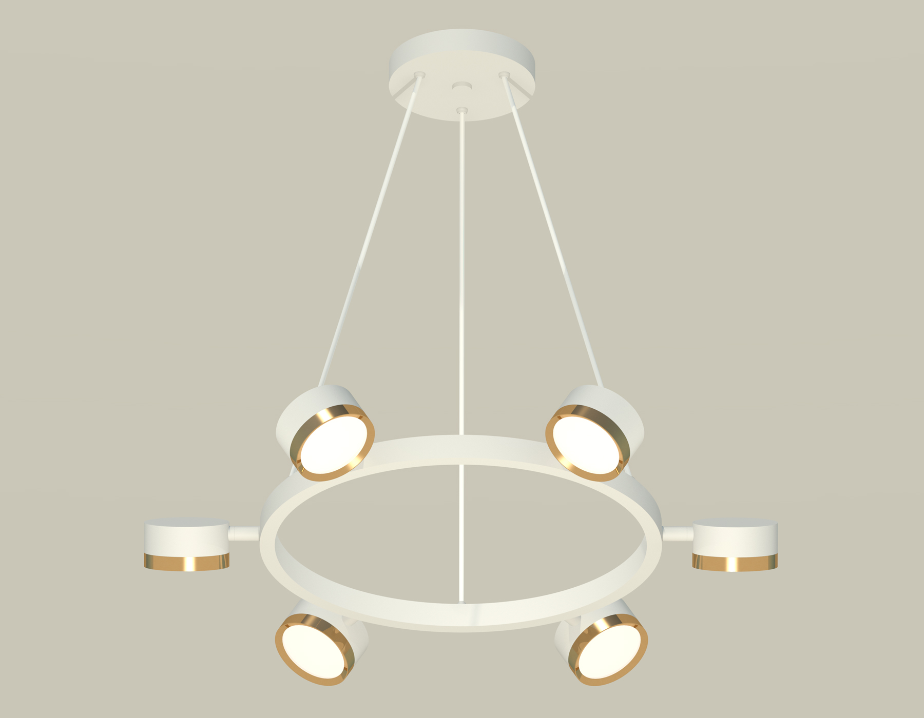 Комплект подвесного поворотного светильника XB9191152/6 SWH/PYG белый песок/золото желтое полированное GX53 (C9191, N8124)