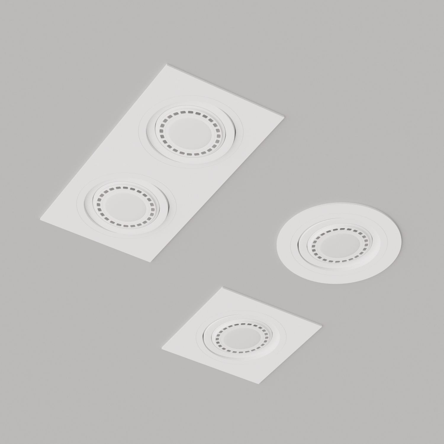 Встраиваемый поворотный светильник под сменную лампу Ledron AO391 (9877)