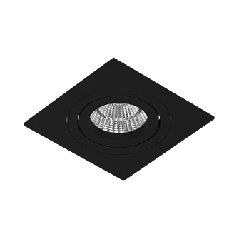 Встраиваемый поворотный светильник под сменную лампу Ledron AO10427 Black (2359)