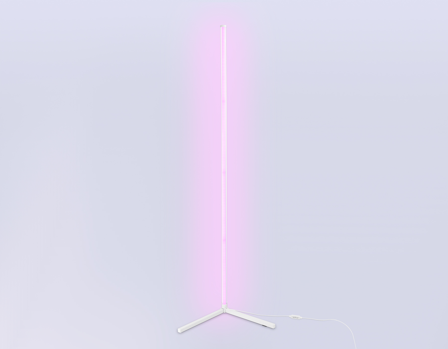 Светильник светодиодный напольный RGB с пультом FL8025 WH белый LED 20W RGB D32*1650 (ПДУ РАДИО 2.4G)