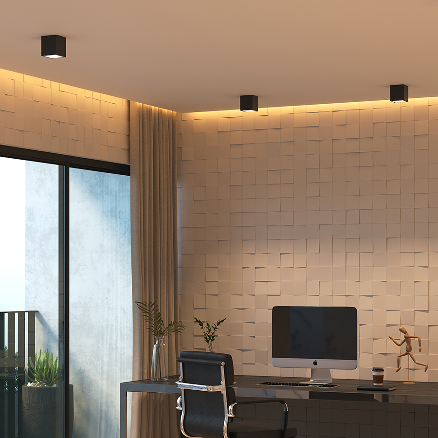 Накладной светодиодный светильник Ledron KUBING White (2605)