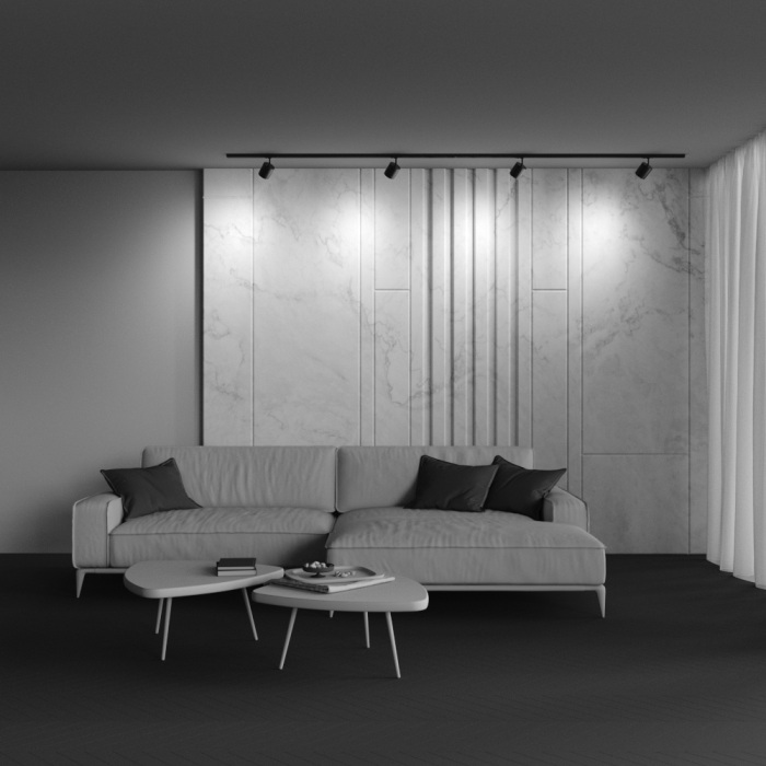 Трековый светильник однофазный 220V Maytoni Polar TR088-1-GX53-B (tr088-1-gx53-b)