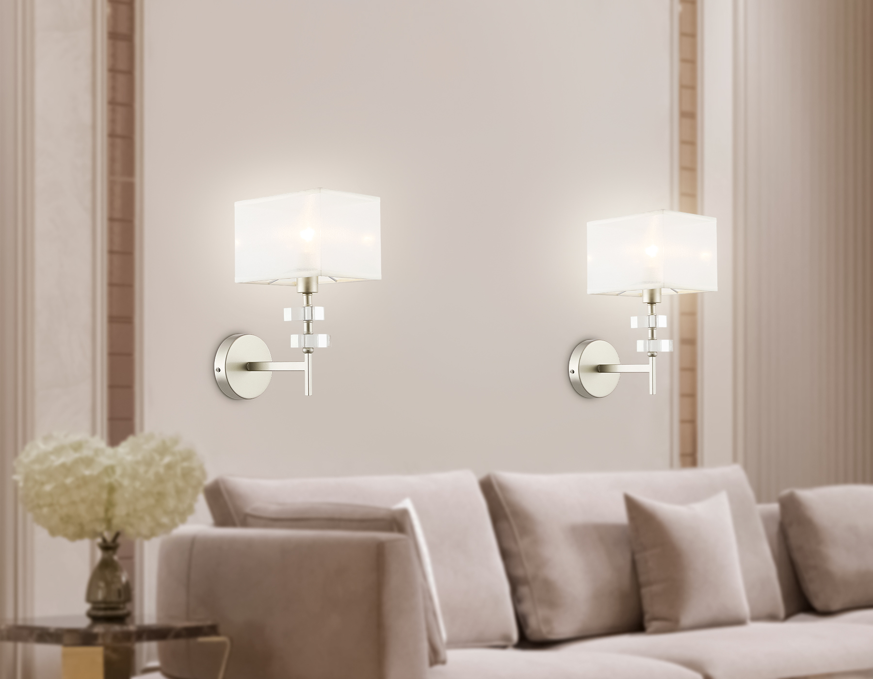 Настенный светильник с абажуром LH71335 CGD золото E14 max 40W 240*130*300