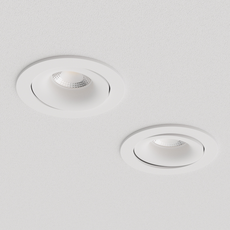 Встраиваемый поворотный светильник под сменную лампу Ledron DE200 White (2327)