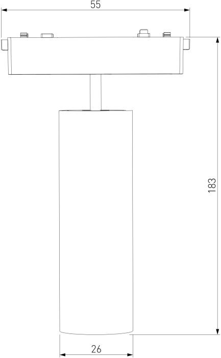 Трековый светильник Elektrostandard Flat Magnetic 18W 4000K Arcos чрный 8509601 (electrostandart_a063713)