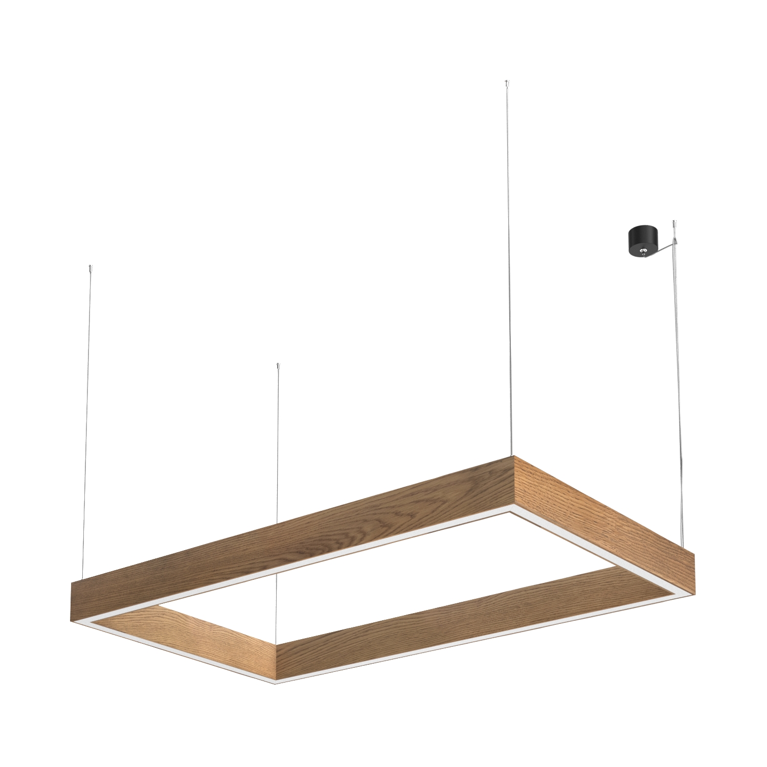 Подвесной светодиодный светильник Ledron KVADRO HL 700х1190 Black 4000K (4729)