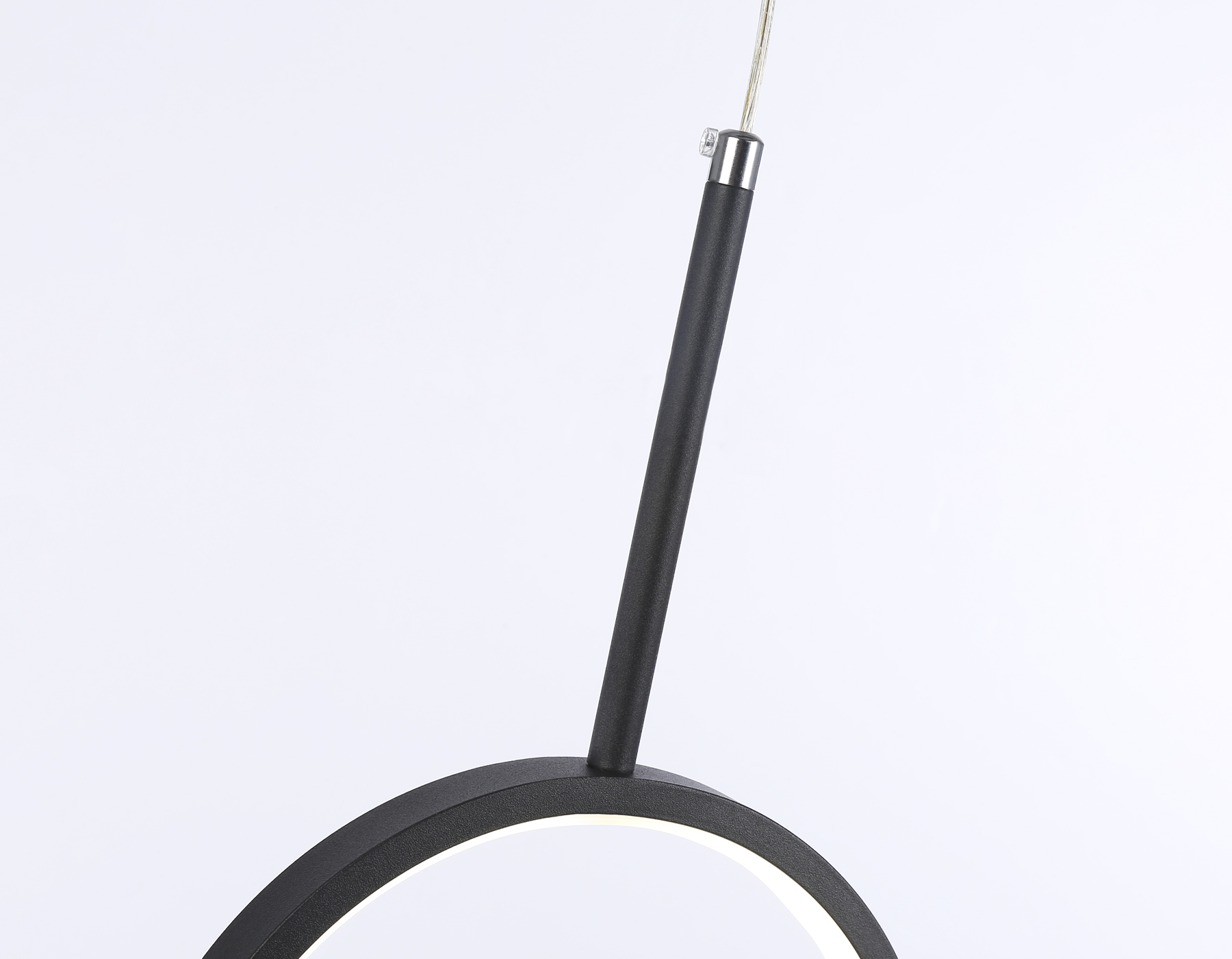 Подвесной светодиодный светильник с пультом FL5274/2+1 BK черный 38W 3000K/4200K/6400K+4200K 500*20*1200 (ПДУ ИК)