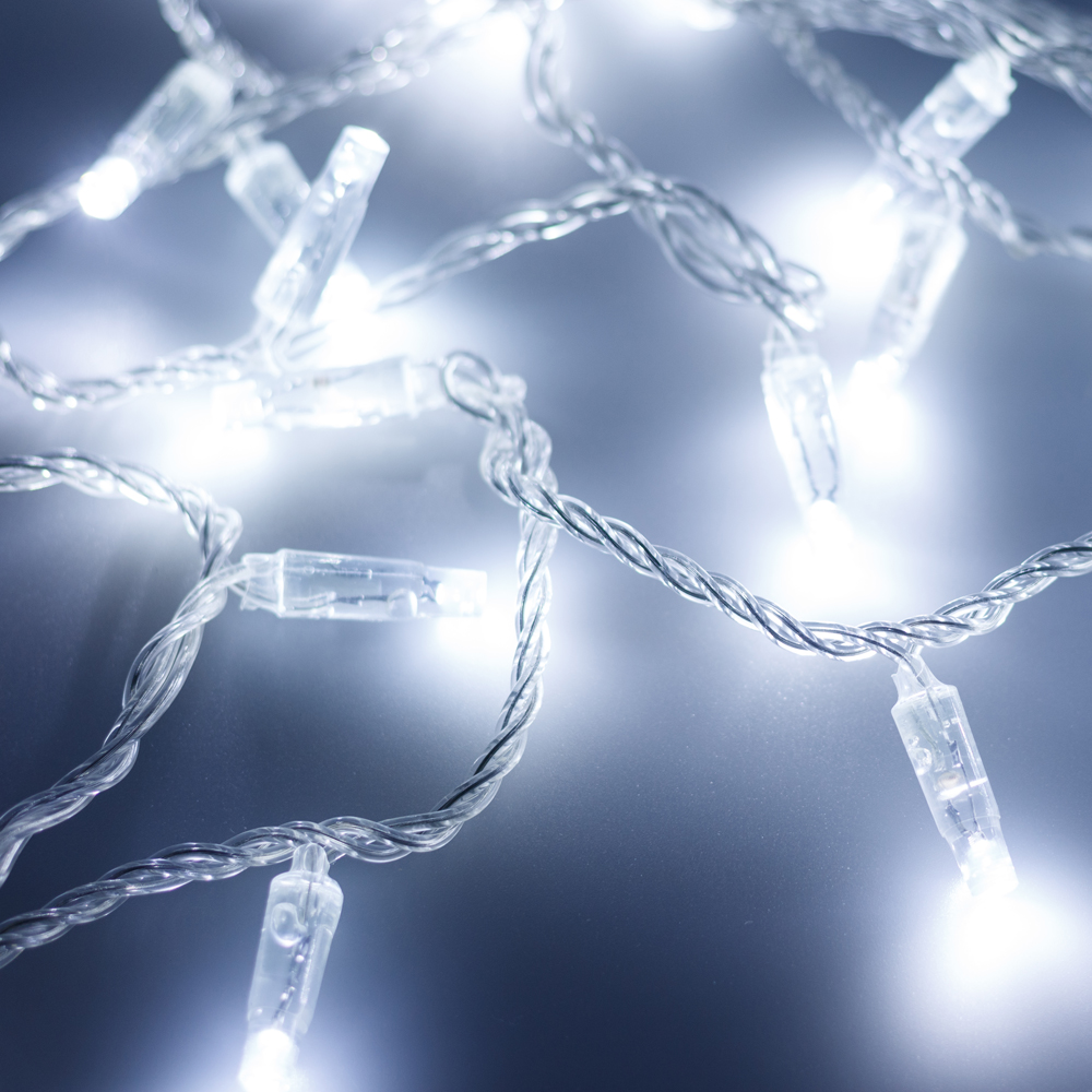 Светодиодная гирлянда ARD-STRING-CLASSIC-10000-CLEAR-100LED-STD WHITE (230V, 7W) (Ardecoled, IP65) 025781