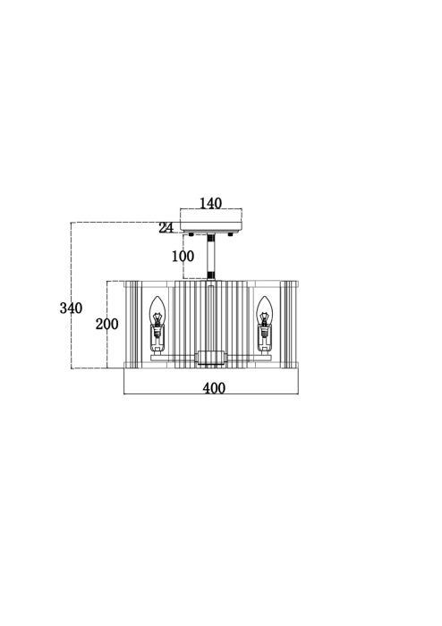 Потолочная люстра Solar MOD087CL-04G (mod087cl_04g)
