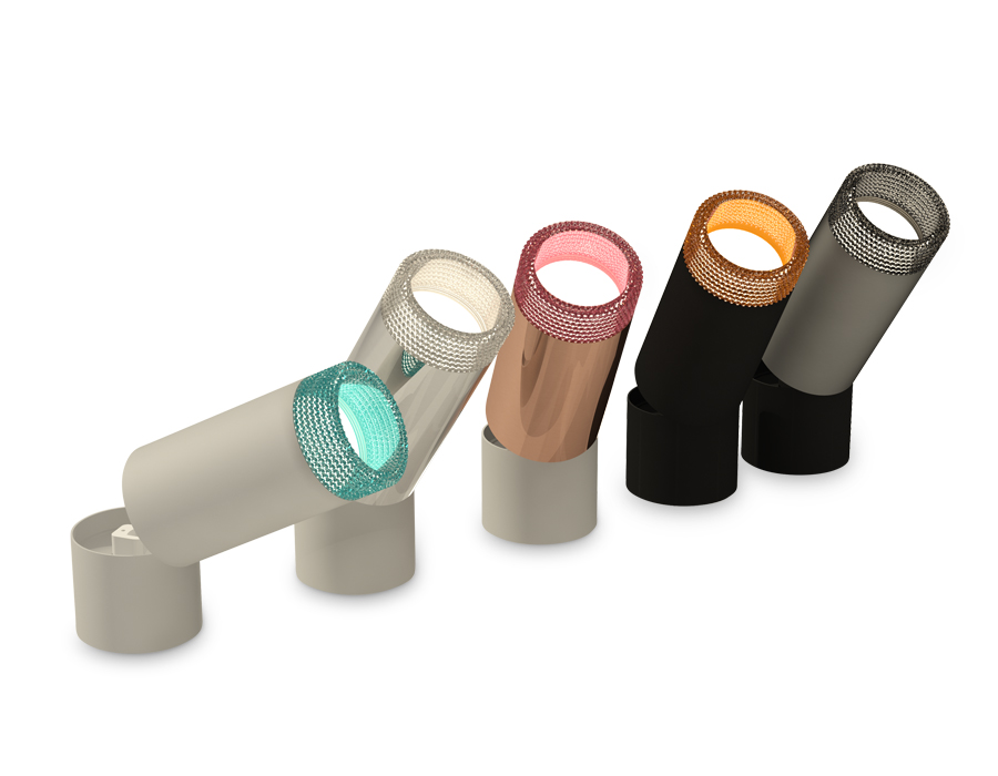 Крепеж накладной поворотный для светильника D60mm A2221 BK черный D60*H50mm Out45mm (для корпуса D60mm)