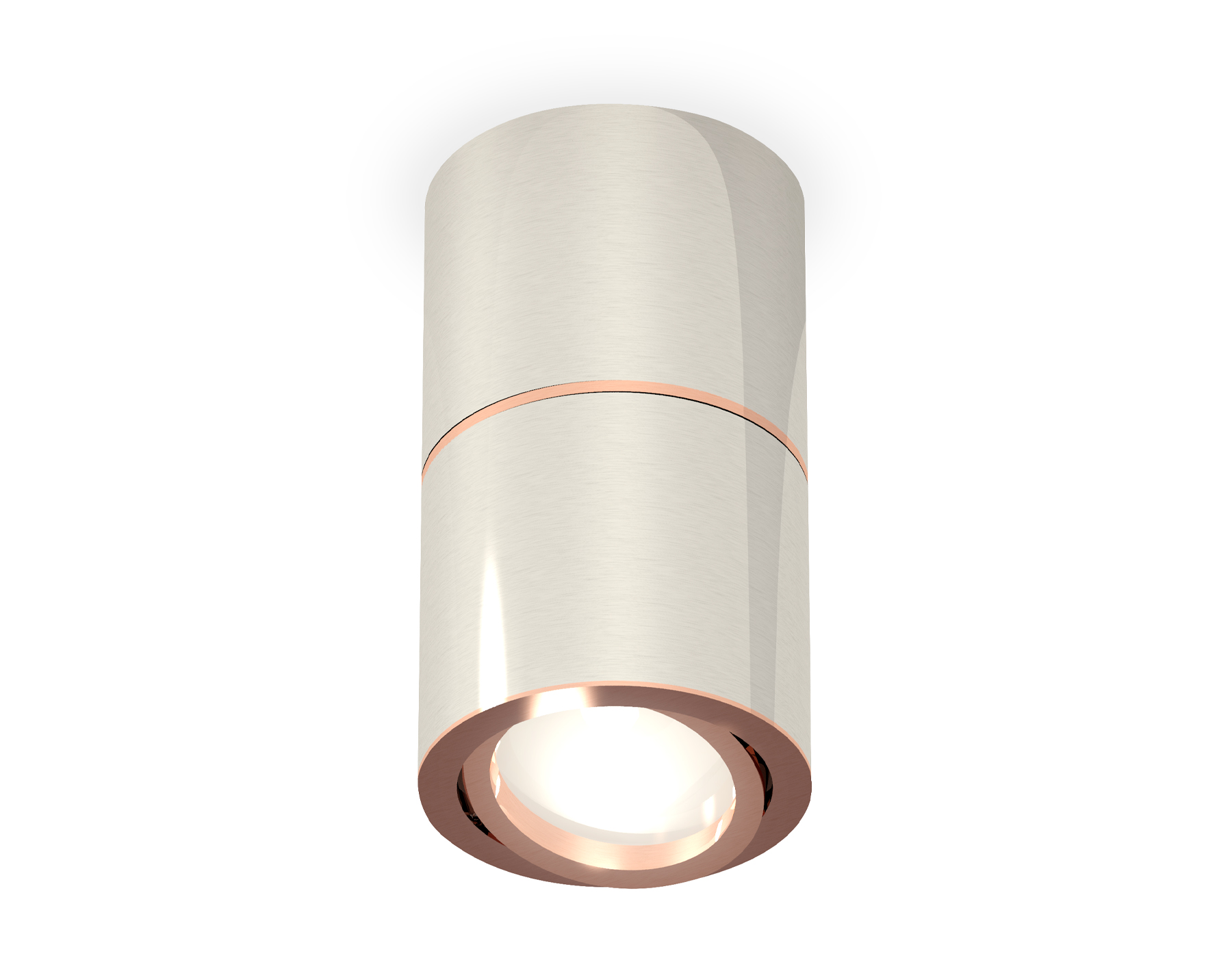 Комплект накладного поворотного светильника XS7405080 PSL/PPG серебро полированное/золото розовое полированное MR16 GU5.3